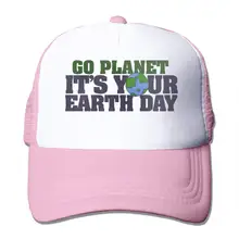 Go Planet It S Your Earth Day сетчатая Бейсболка унисекс Кепка в Стиле Дальнобойщика розового цвета