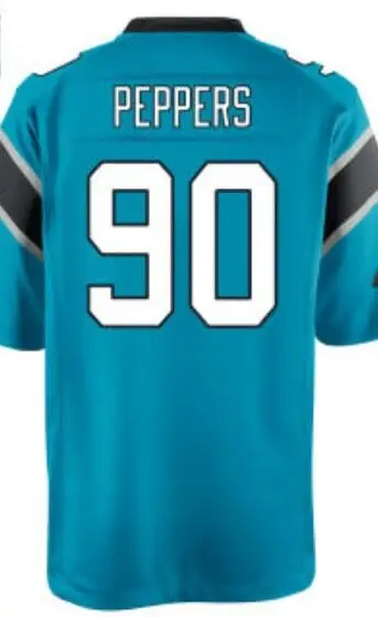 1 Cam Newton JERSEY 59 Luke Kuechly 22 Christian McCaffrey трикотажные изделия - Цвет: Game Jersey