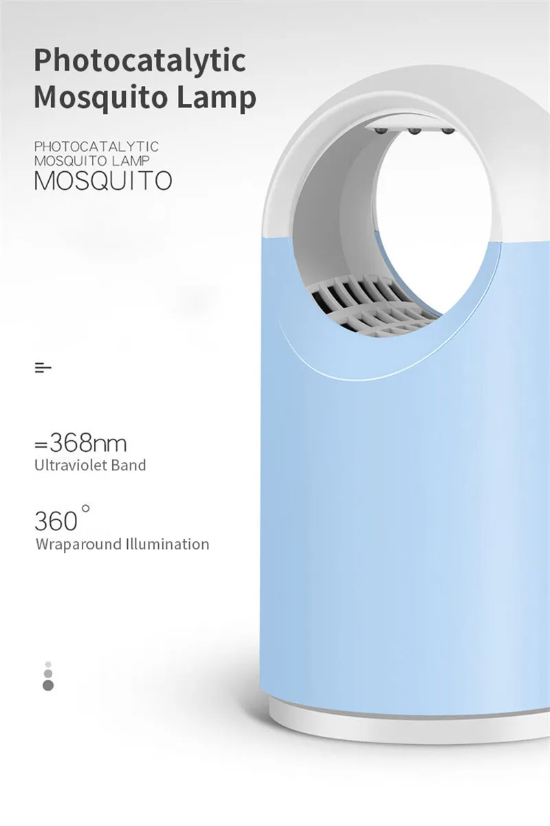 Household LED Mosquito Insect Killer Lamp Trap LED Pest Control Electric Anti Fly Repeller Bug Insect Repellent Light Repellents