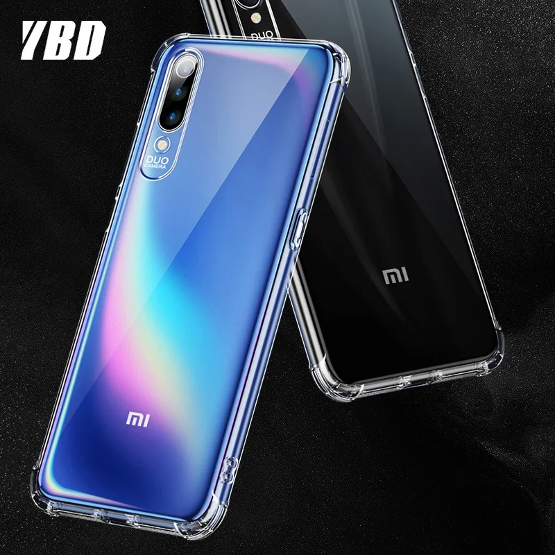 

YBD Clear Shockproof Case for Xiaomi Redmi Note 8 7 pro Protective Fundas Coque Case for Redmi Note 8 7 Case