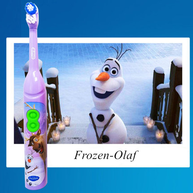 Toothbrush Kids Rotation Vitality Cartoon Soft  Bristles Battery Powered Tooth Brush for Children Oral Gum Care
