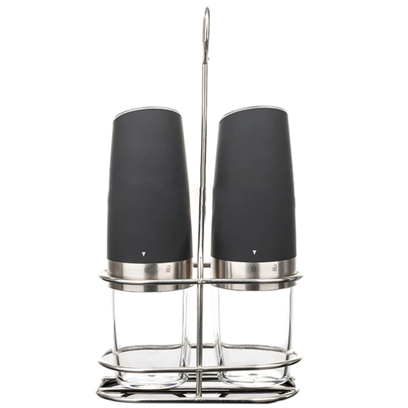 

Electric Salt and Pepper Grinder, Automatic Operation Pepper and Salt Mill with Adjustable Ceramic Rotor Battery Powered Matte S