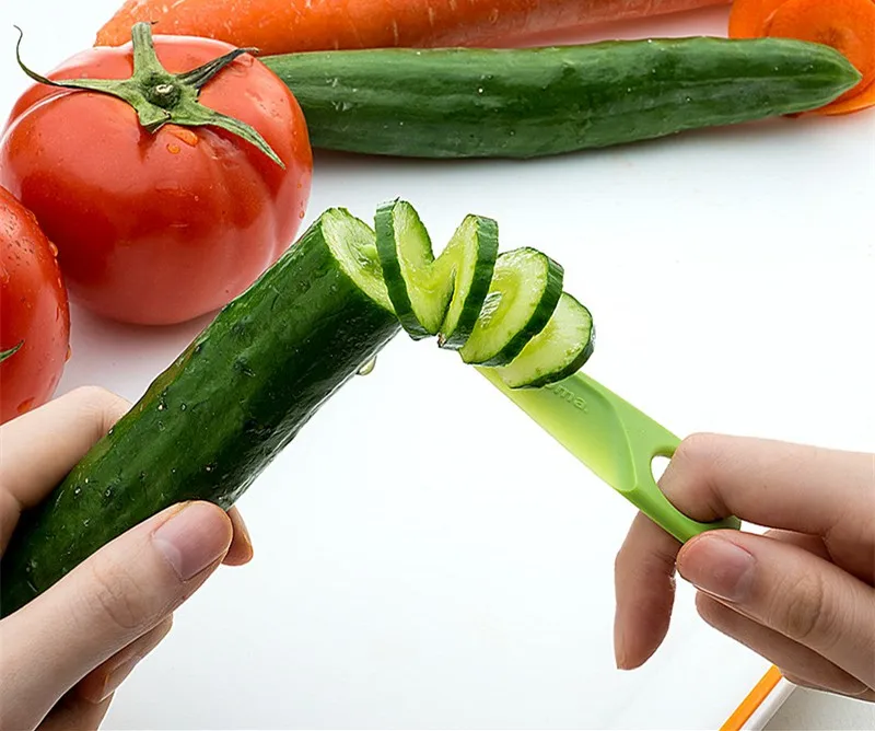 1 шт. ручной спиральный винтовой стержень для нарезки лезвия ручной слайсер резак картофель Морковь Огурец овощи спираль кухонные