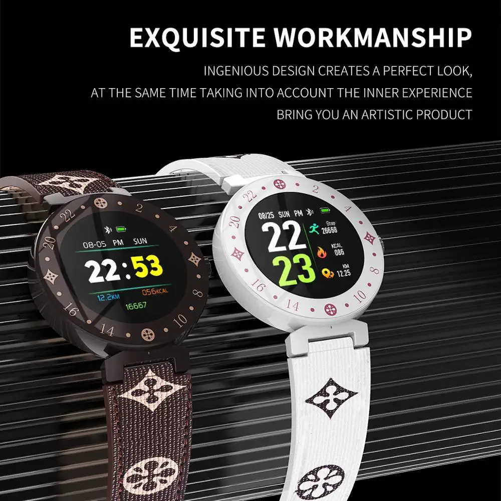 

Smart watch IP67 waterproof heart rate monitor fitness step watch call reminder Bluetooth sports watch new Lovers watch PK B57