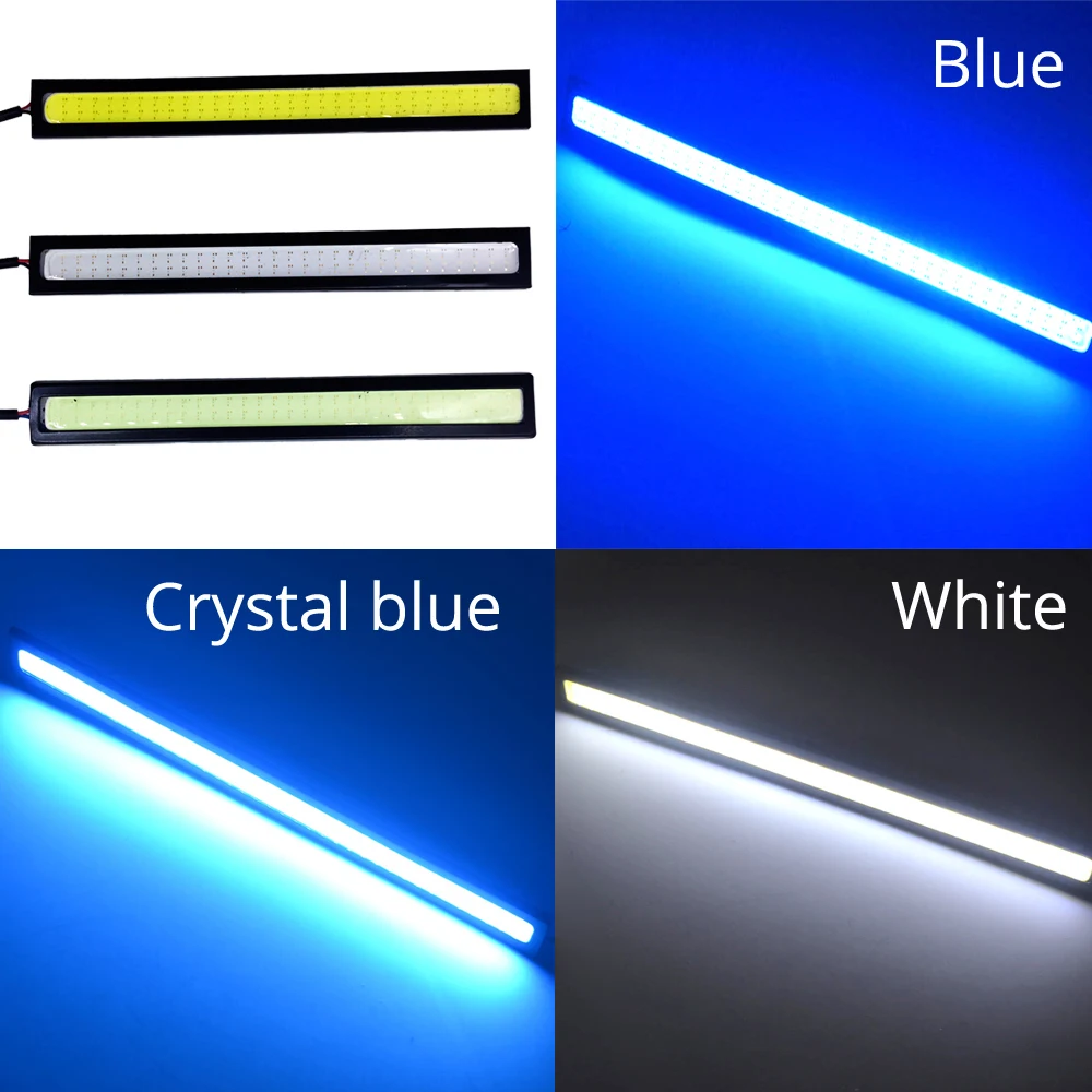 2X 14 см светодиодный Белый двухрядный 60 Светодиодный дневной светильник яркий COB