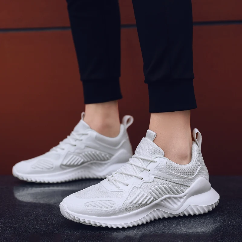 

Men's shoes autumn 2019 new Korean sports shoes wild casual tide shoes mesh flying woven running shoes net red tide shoes