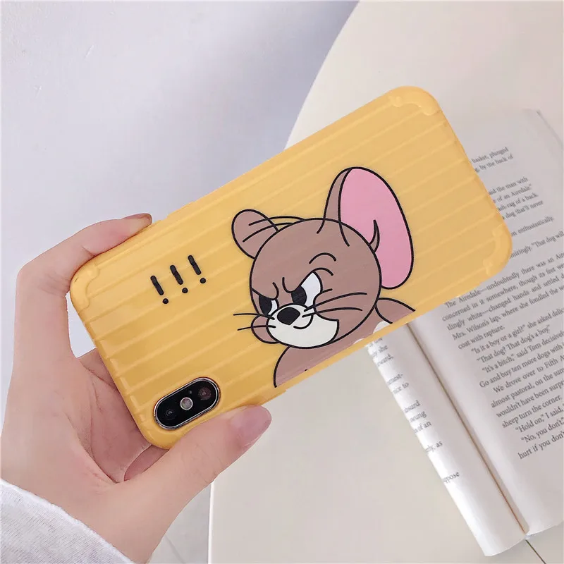 Чехол для багажа Honor 8X9 9X10 10i 20 Cute Tom Jerry силиконовый чехол из ТПУ для huawei P20 P30 mate 20 30 Pro Nova 3 3i 4 4E 5 5i Pro