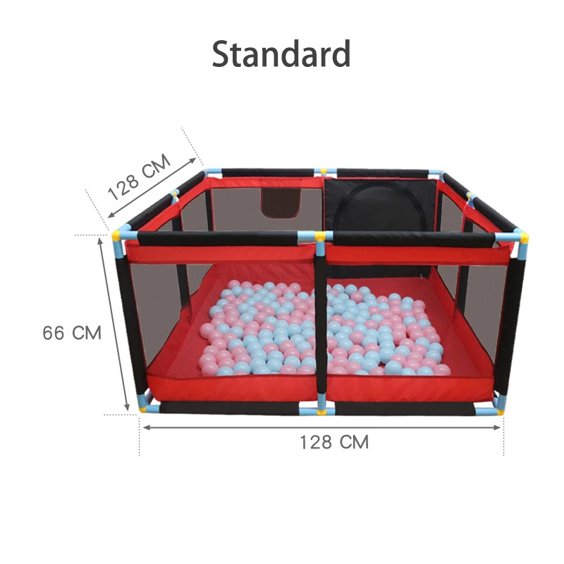 Детский манеж для детского бассейна, шарики для новорожденного, детский забор, манеж для детского бассейна, Домашний детский манеж, защитные ворота - Color: Standard fence