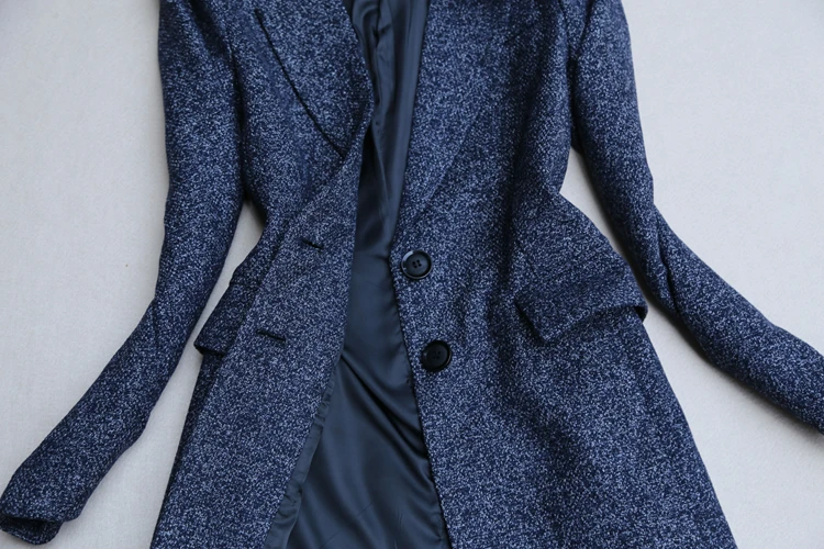 Hoge kwaliteit Herfst en winter nieuwe Koreaanse mode pak dames dikke jasje rechte wijde pijpen broek dames pak twee stuk