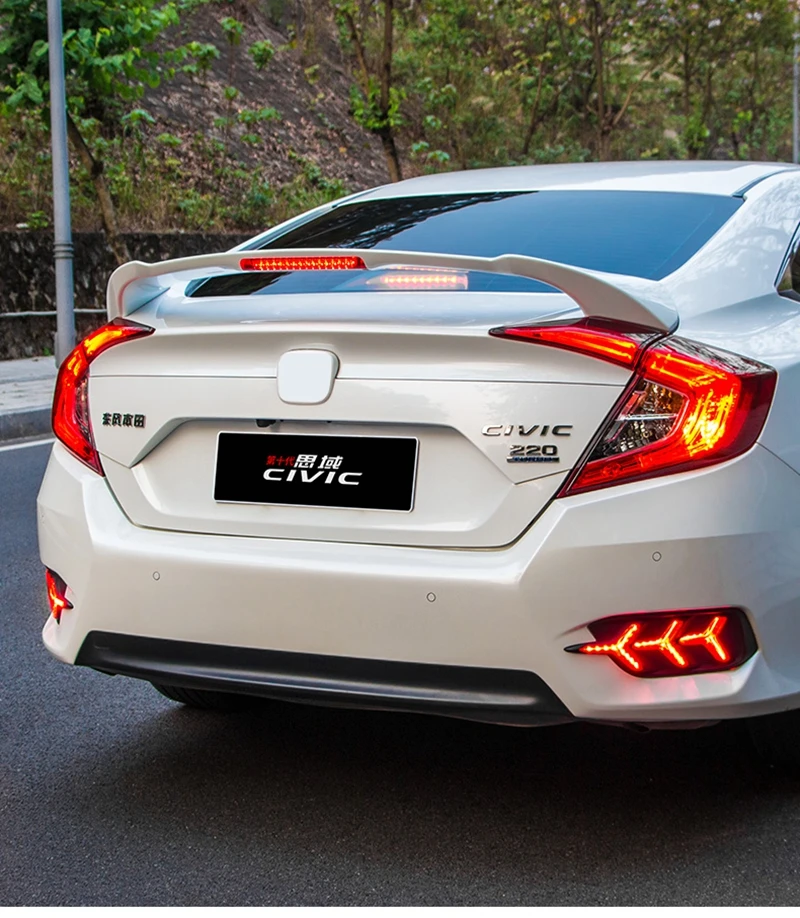 Для Honda Civic спойлер Высокое качество ABS Материал заднее крыло праймер цвет задний спойлер для Honda Civic спойлер