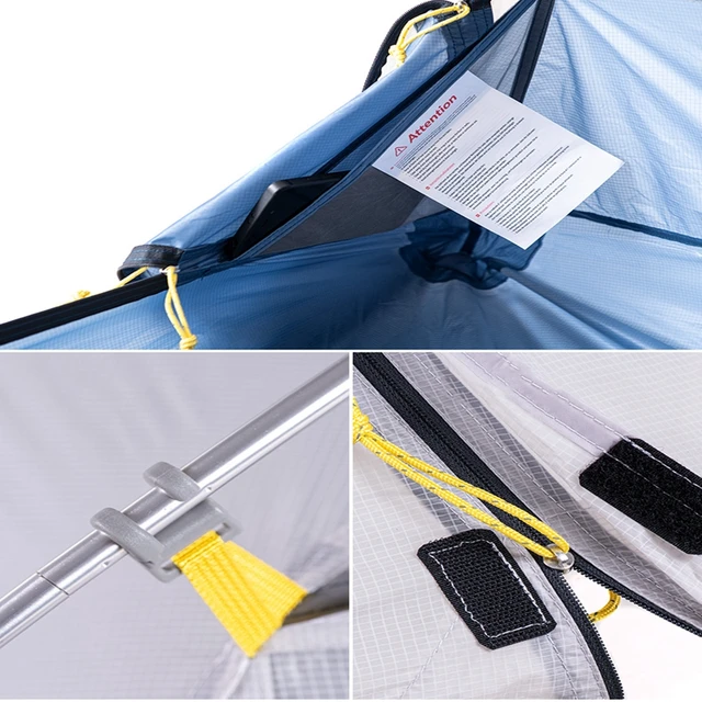 Naturehike Cloud Up Wing 2 Men Tent 15D Nylon Ultralight Portable Windproof Tents 4