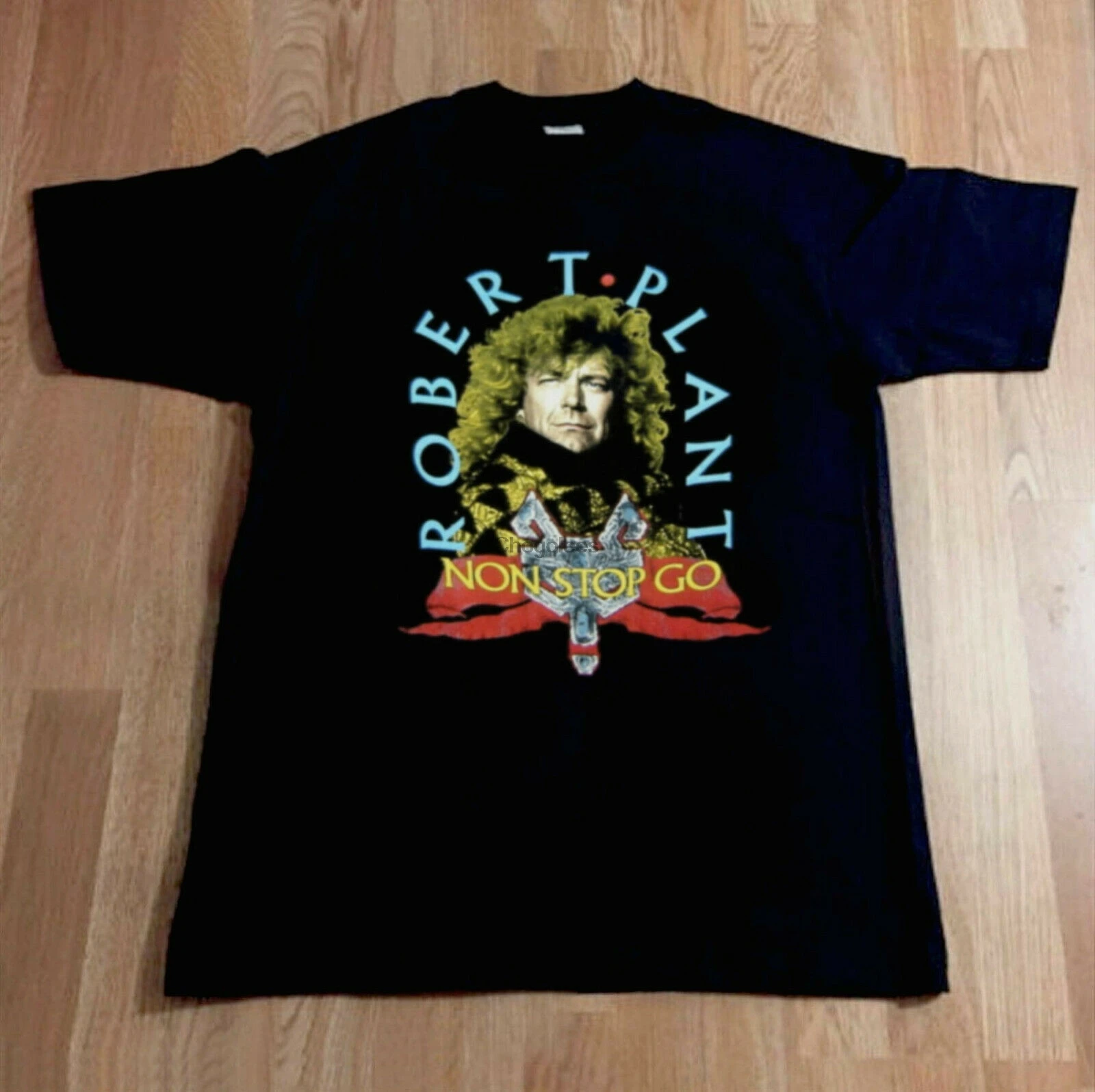 Robert Plant - Non Stop Go World Tour 1988 Vintage USA SIZE HITS Tee |