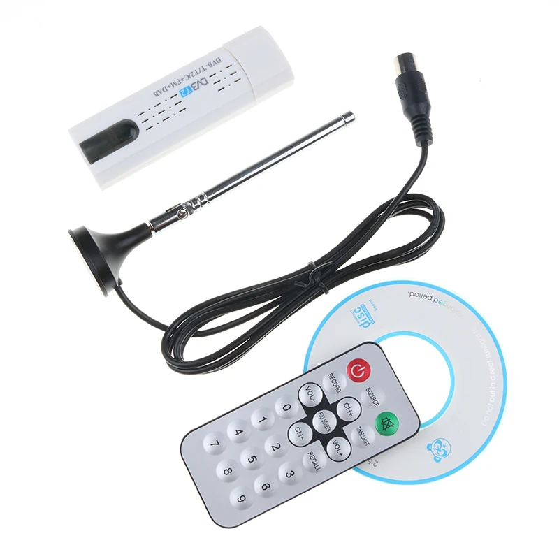 Digital Satellite Dvb T2 Fm Usb Tv Stick Tuner With Receiver Remote Hdtv For Pc Laptop Tv - Mic Stand - AliExpress