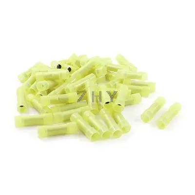 

50 Pcs BNYF5.5 Yellow Insulation Straight Butt Connector for 12-10AWG Cable