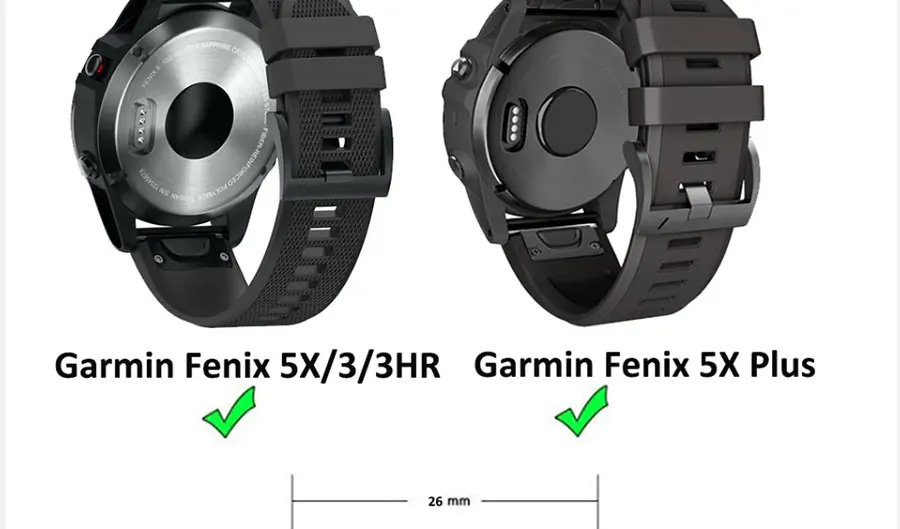 2/5/10 Stück Gummiband Gürtelschlaufenhalter Quadratische Schlaufenschnallen Gürtelhalter Ersatzringe Garmin Fenix 5/6 5X/6X 5S/6S 3 HR – Detail 5