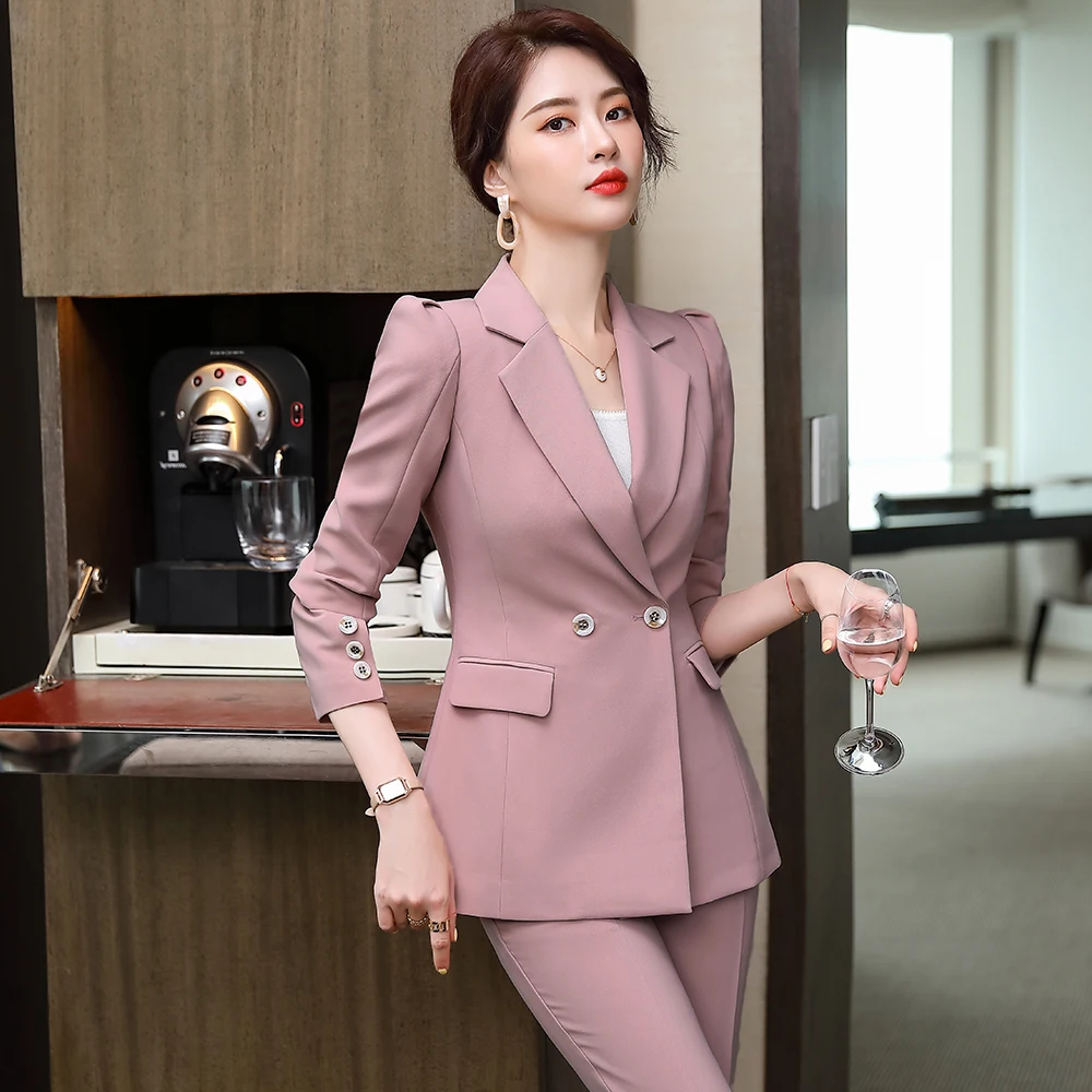 pink and green ladies suits