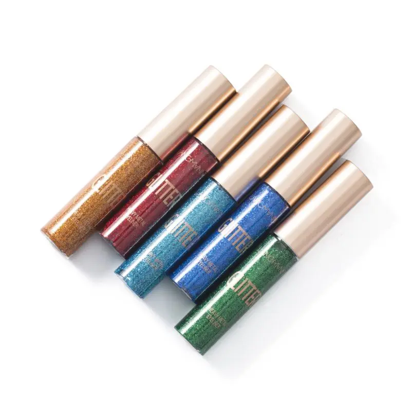 Звездное с блестками подводка для глаз 10 шт./компл. Новые блестящие карандаш-подводка для глаз косметический пигмент цвет серебристый, Золотой Цвет Жидкий блеск подводка для глаз макияж Красота