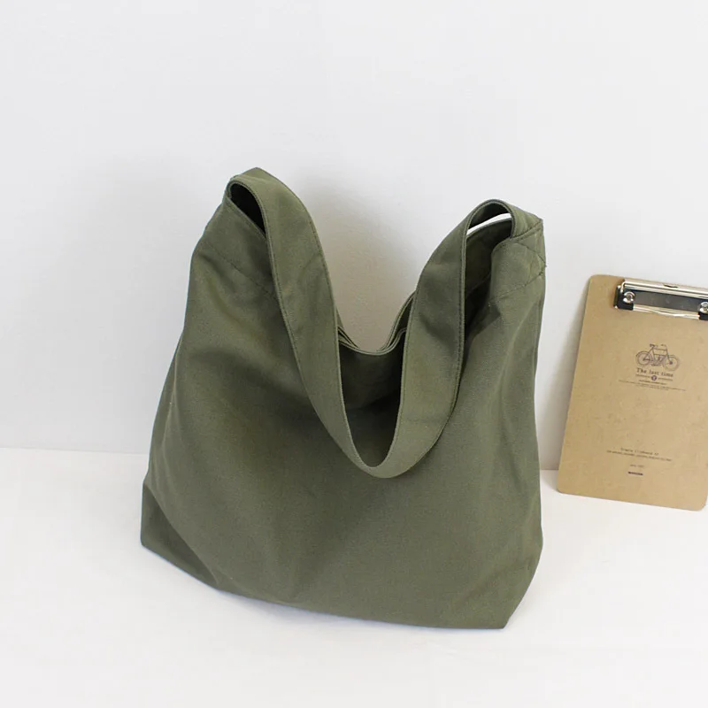 Модная женская Брезентовая сумка на плечо из овечьей шерсти, большая сумка для покупок, простая Женская Повседневная однотонная сумка на плечо, Sac Cabas