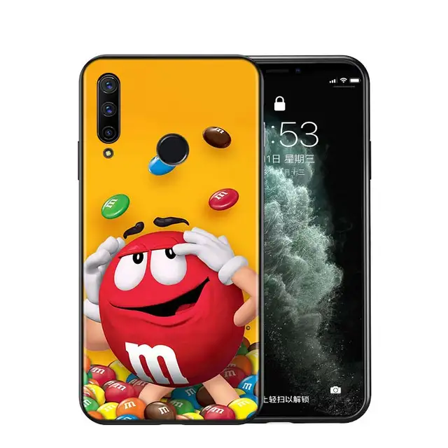 Silicone Cover Cute M&M‘s Chocolate For Huawei Honor 9 9X 9N 8S 8C 8X 8A V9 8 7S 7A 7C Pro lite Prime Play 3E Phone Case Style 06