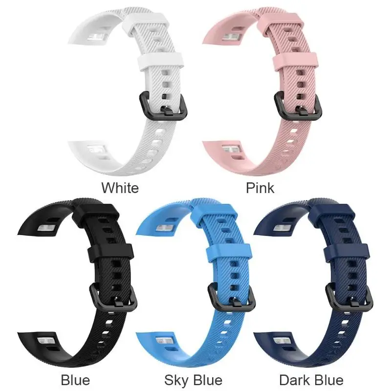 Силиконовый ремешок для Huawei Honor Band 4/5 аксессуары браслета браслет со стальной