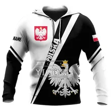 

Men's Hoodie 2021 Fashion Casual Home Sweatshirt 3D Printing Poland Flag Pullover Personalized Oversized Jacket