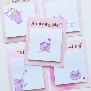 

30 Sheets Cute Little Pig Memo Pads Message Writing Sticky Notes Stationery