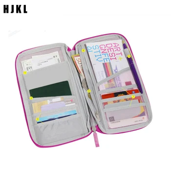 

Travel Accessories Storage Bags Wallet With Passport Cover Credit ID Cards Tickets Holder Multicolor Purse Bag WalletsTicket and