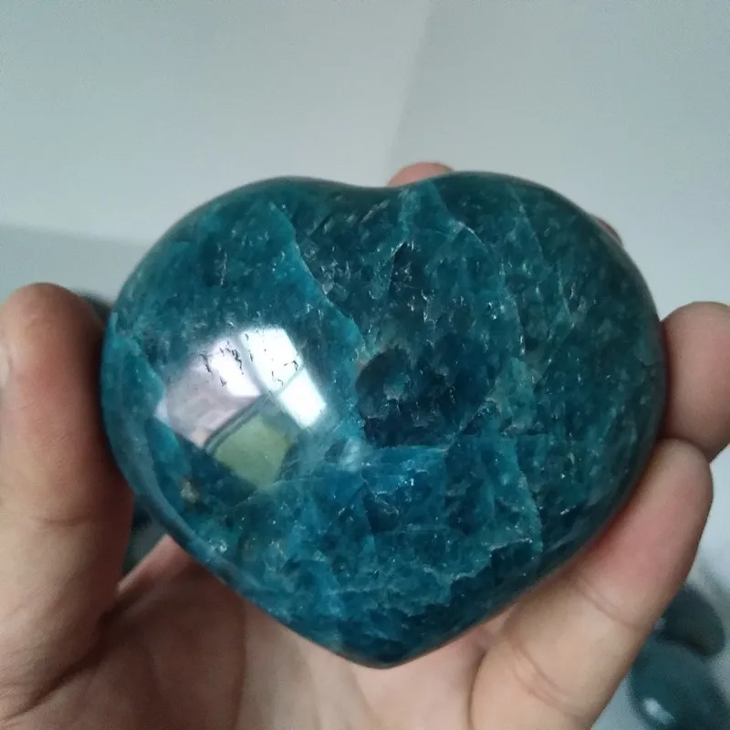 

1pc Natural Blue apatite polycrystalline stone crystal decoration chakra spiritual healing