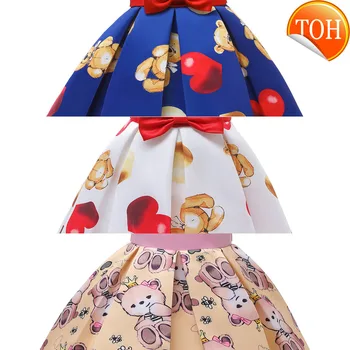 

Princess Baby Girls Sequin Flower Wedding Party Dresses Children Kids Stripe Elegant Dress Chirstmas Vestidos Costume Clothing