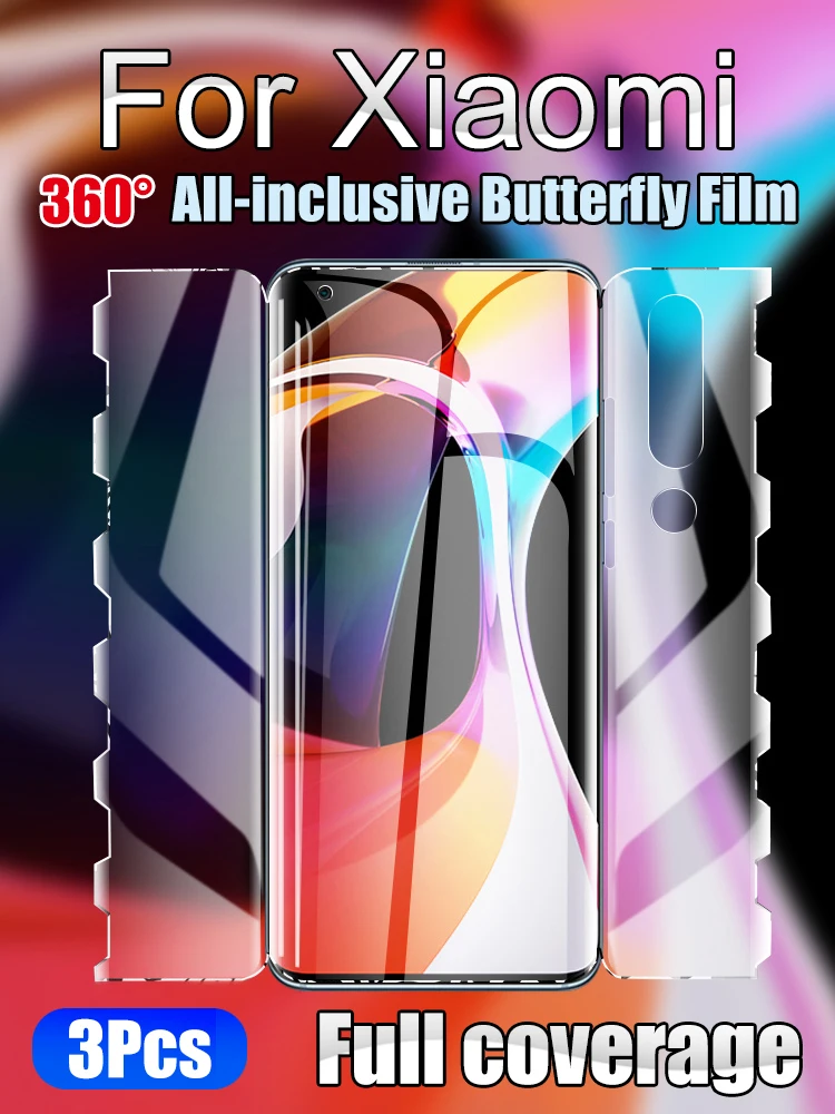 Xiaomi13X 13Pro Mix4 Butterfly Hydrogel Film Per Xiaomi 11Ultra 12X 11Pro Screen Protector Mi10Pro 10Lite 360 ° Anteriore Posteriore