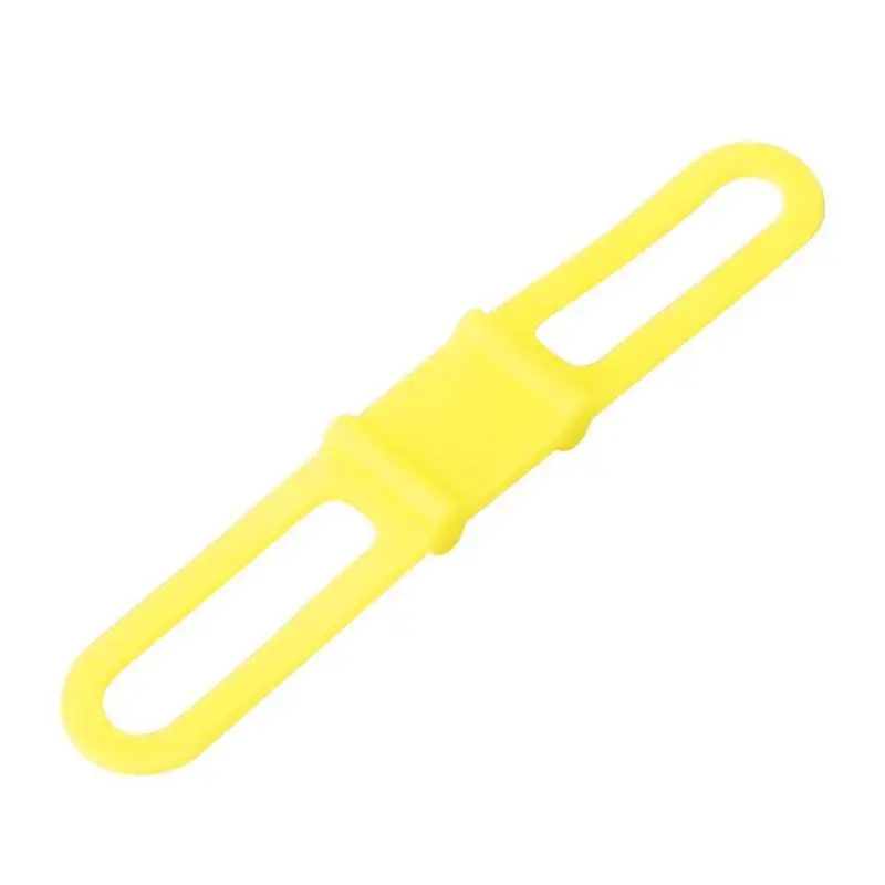Силиконовая ручка велосипеда горная дорога факел фонарик для телефона полосы эластичный бинт кронштейн фары для велосипеда держатель Аксессуары для велосипеда - Цвет: Цвет: желтый