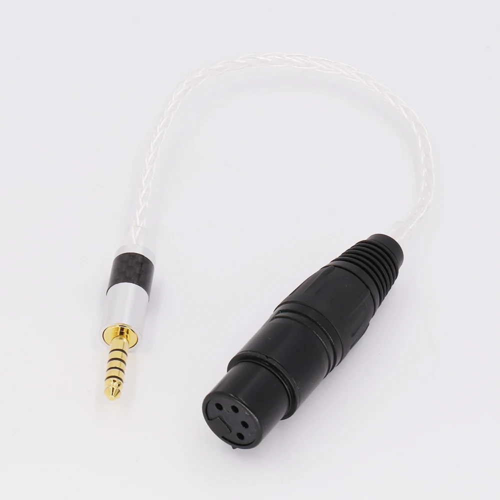 Audiocrast 4 4mm Headphone to 4 Pin XLR Female Aux Cable TRRRS Audio Jack