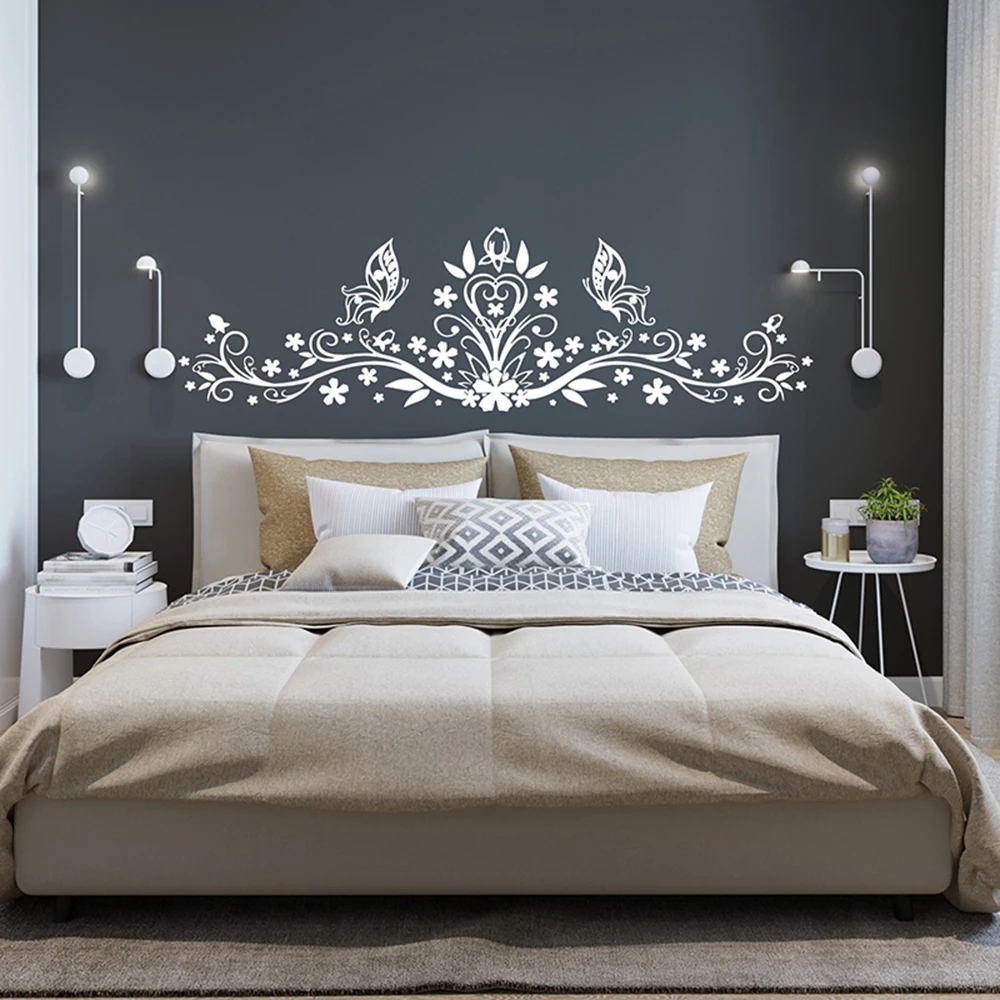Headboard Bedroom Wall Decal Headboard Decoration Sticker Head