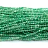 Veemake Natural Emerald Faceted Round Rondelle Edge Cube Coin Disc Beads For Jewelry Making DIY Necklace Bracelets Earrings 3