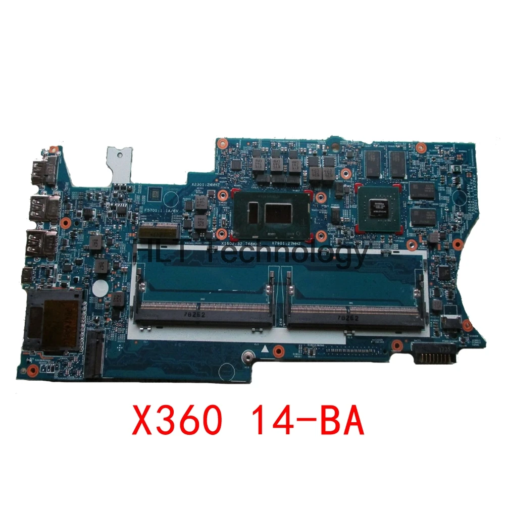Laptop Motherboard For HP X360 14-BA 923688-001 923688-501 923688-601 i7-7500U CPU 940MX 2GB GPU 448.0BZ04.0011 Mainboard | Компьютеры и
