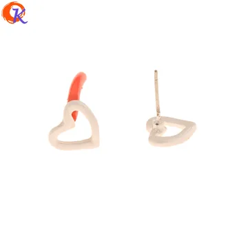 

Cordial Design 100Pcs 9*10MM Jewelry Accessories/Earring Findings/Heart Shape/Hand Made/Matte Soft/DIY Making/Earrings Stud