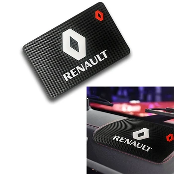 

New Car Logo Anti Slip Mat Phone Holder Non-Slip Mat non slip Pad For Renault Megane 2 3 Duster Logan Clio Laguna 2 Captur