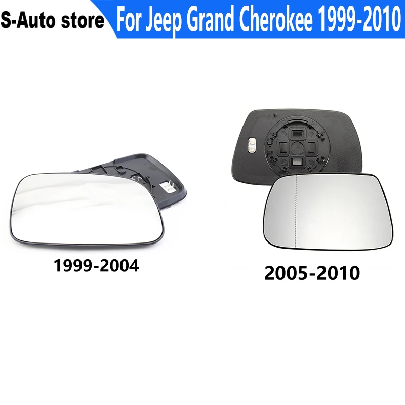 Für Jeep Grand Cherokee 1999-2010 Links/Rechts Seite Rückspiegel Beheizte Rückspiegel Glas