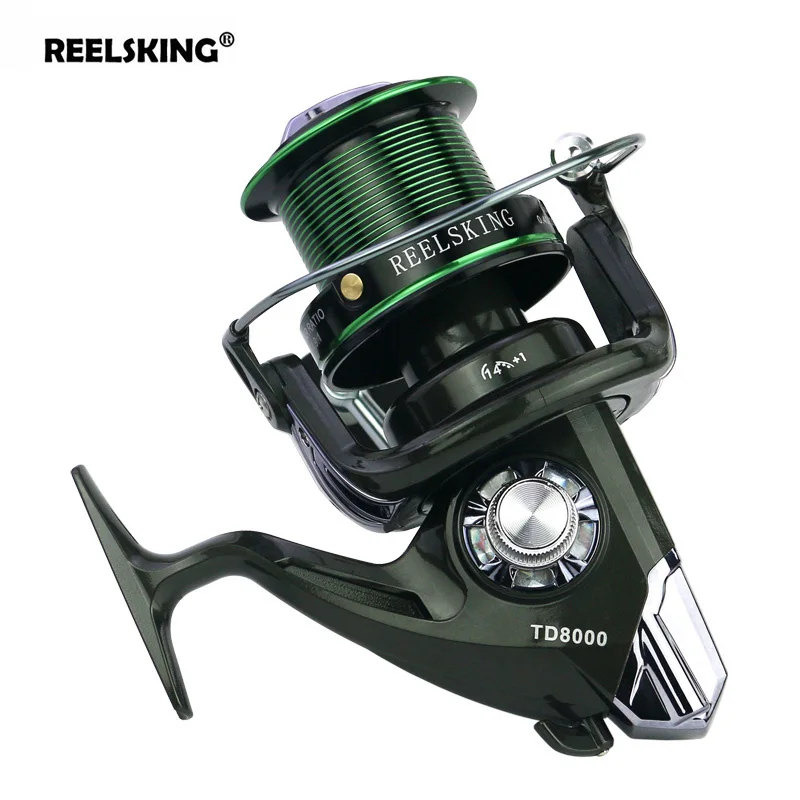 Рыболовная катушка REELSKING 12BB + 1 TD большая дистанция металлическая чашка с ЧПУ