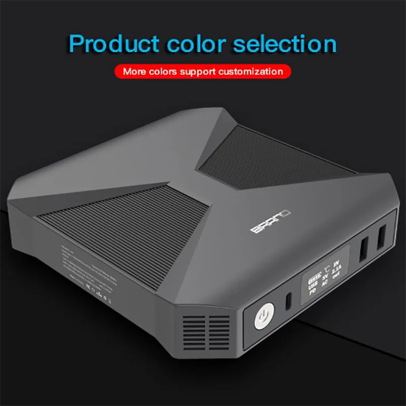 Мини зарядное устройство двойной USB 27600mAh внешний аккумулятор цифровой дисплей