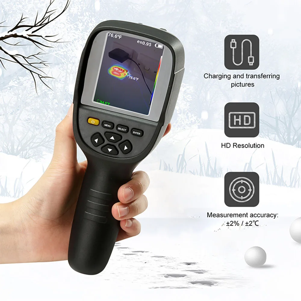 US $159.49 XEAST professional Infrared Imager Portable Thermal Imaging Camera Industry Thermometer High Resolution Infrared Image HT series