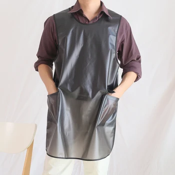 

Waterproof Transparent Aprons TPU Working Aprons Multi-purpose Household Aprons for Home Store Kitchen Use Care Tools