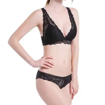 

Sexy Lace Bra Underwear Set Fashion Women Comfort No Trace Solid Wireless Lingerie Set Soutien Gorge Femme 2019 New Hot Sale 1