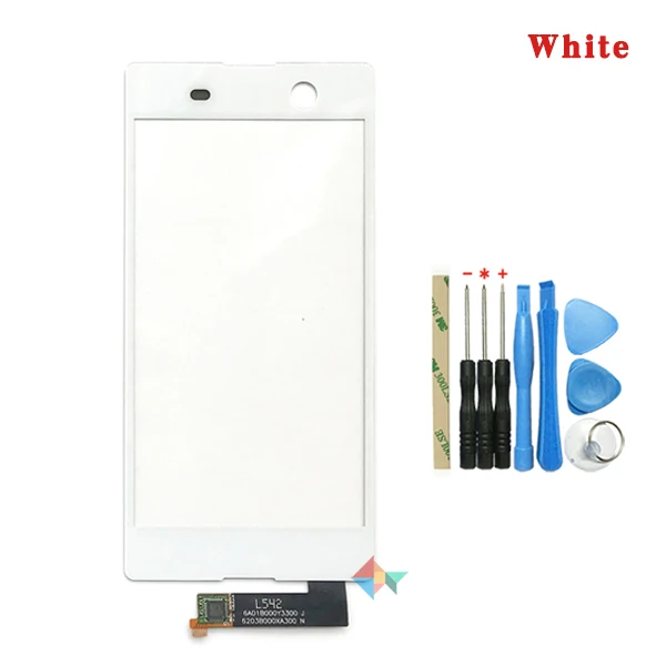 Высокое качество 5," для sony Xperia M5 Dual E5603 E5606 E5653 сенсорный экран дигитайзер Переднее стекло объектив сенсорная панель - Цвет: White With Tool