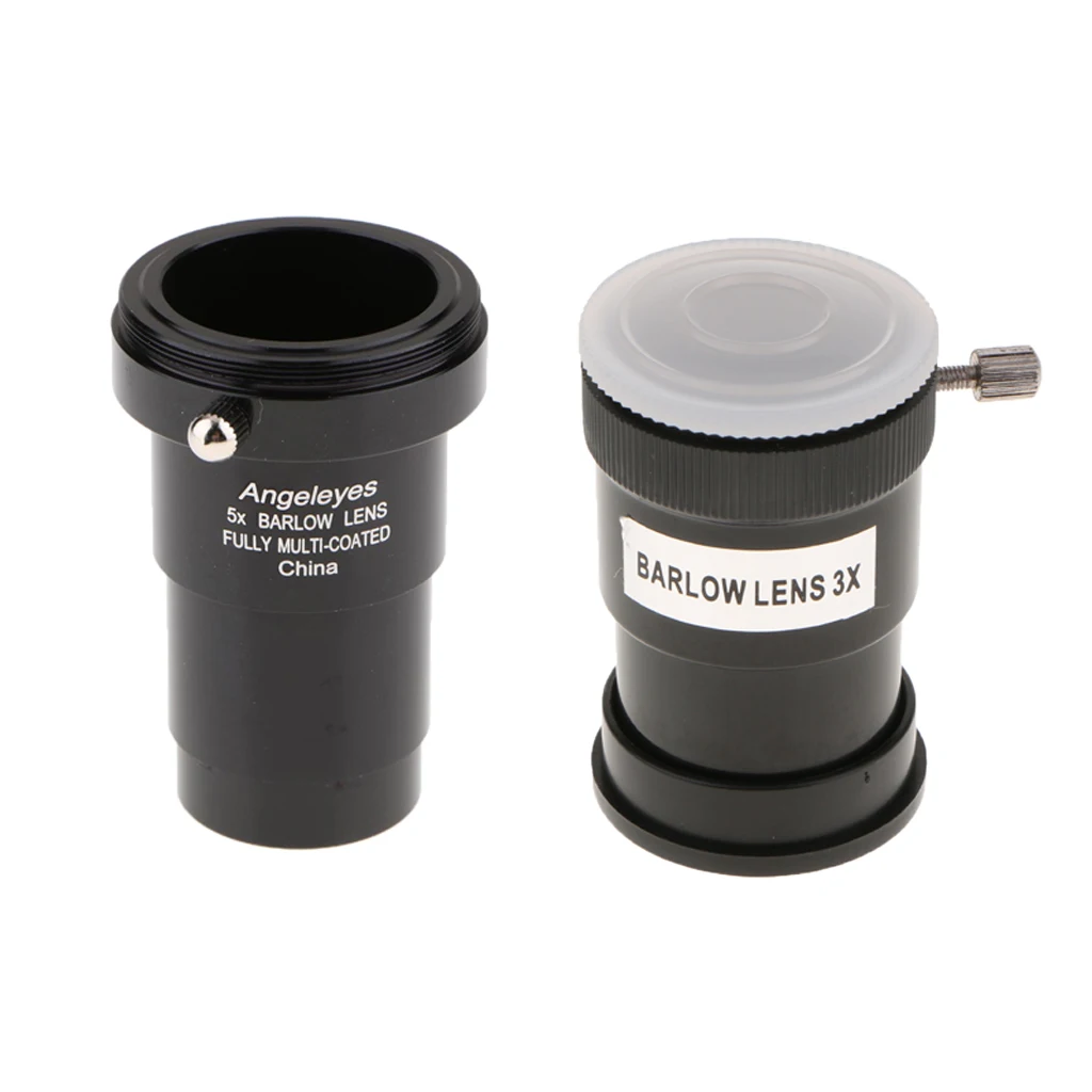 1.25 Inch 5X 3X Barlow Lens Telescope Eyepiece Set for Celestron Astronomy Photography Accessory Fully Coated M42 Thread