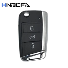 

For VW Volkswagen Golf 7 MK7 Skoda Octavia Seat Passat Leon 3 Buttons Remote Car Flip Folding Key housing Shell fob Case