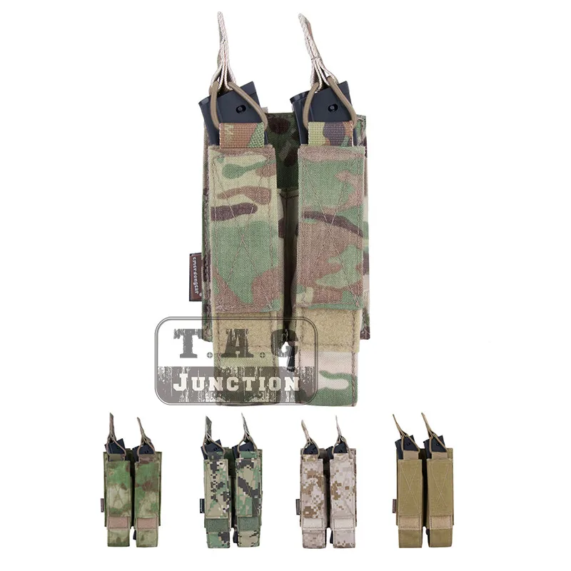 Emerson Tactical 5.56 .223 Modular Double Open Top Magazine Mag Pouch MOLLE PALS 