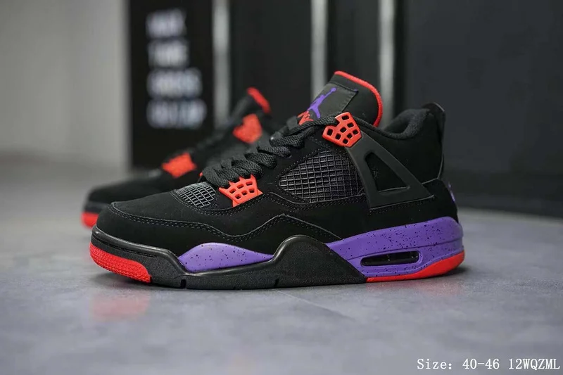 Новинка,, Jordan 4, Ретро стиль, мужская обувь, Баскетбольная обувь, кроссовки, синий, черный цвета, AJ4, спортивная обувь, 308497-140 - Цвет: 308497-140