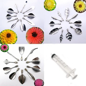 

30 PCS/SET Flowers Leaves 3D Jelly Art Tools Cake Jello art Gelatin Tools pudding nozzle