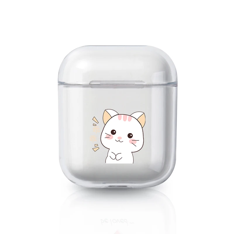 056 Мультяшный силиконовый чехол для Airpods 2 1, чехол, прозрачный, TPU, аксессуары для наушников, Air Pods, Apple, защитный чехол для наушников - Цвет: 056